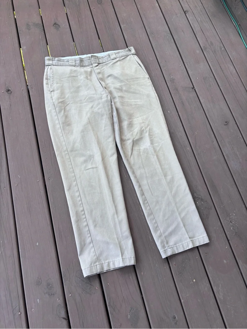 Dickies Work Pants Khaki Stone W38 L32 Straight Leg Workwear